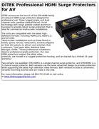 DITEK Professional HDMI Surge Protectors