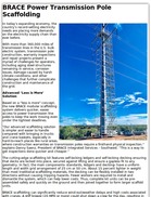 BRACE Power Transmission Pole Scaffolding