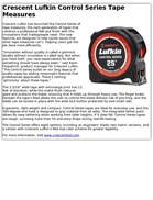 Crescent Lufkin Control Series Tape Measures