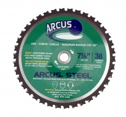 Arcus steel radius-cutting blade