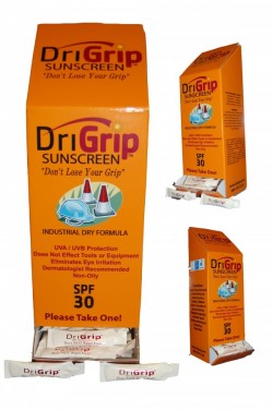DriGrip sunscreen dispensing boxes