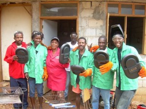 Gailyn Cornell's first class teaching welding in Haiti brought promising results. Four days after Cornell returned home, Haiti was rocked by earthquake.  