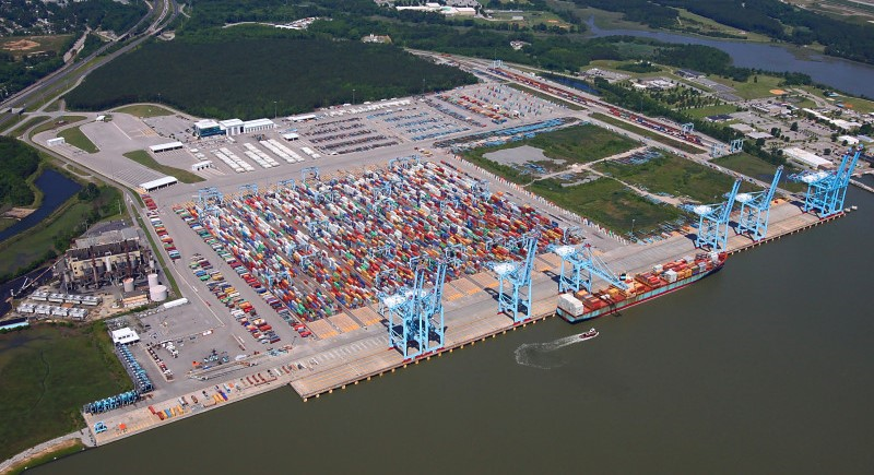 Union dockworkers at 36 ports are on strike.