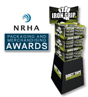Intertape Polymer Group Inc. has received a Silver Award distinction for its 36-roll IRON GRIP floor display and Honorable Mention for its 12-roll Bundle Wrap Counter Display from the North American Retail Hardware Association (NRHA).