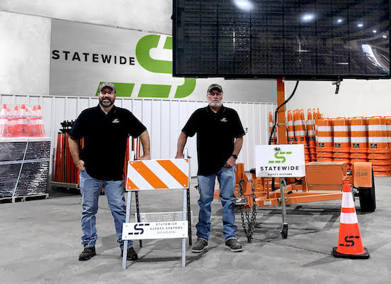 Ernest Livingston (left) and Greg Raynor are in charge of operations at the new Statewide Safety Systems office in Tulsa.