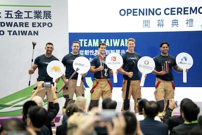 Australian firefighters demo at TiTE harware show in Taiwan, Oct. 20, 2026
