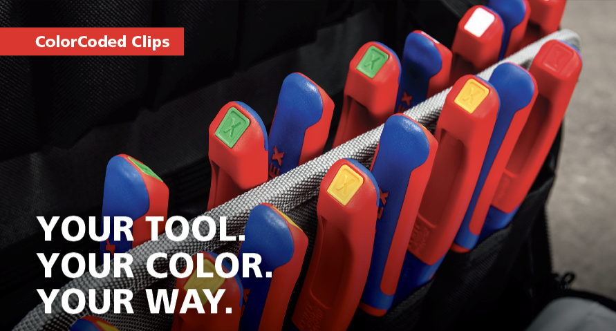 Knipex color-coded clips