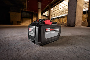 Generating the equivalent of 15amp corded power, the new Milwaukee HD12.0 Battery delivers 50% more power, runs 50% cooler, and provides 33% more run-time than their powerful HD9.0 battery – significantly elevating the performance of the entire M18 System.