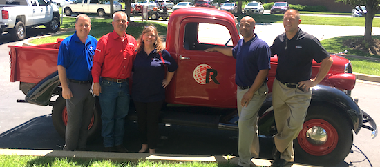 Pictured left to right: Tim Fetsch - VP of Branch Operations EJ Welch, Don Lewis of Lewis Flooring (Grand Prize Winner), Leslie Del Pozo - Marketing Director QEP/ROBERTS, Demetris Brown - Customer Service Manager EJ Welch Company, Rodney Alt - Regional Sales Manager QEP/ROBERTS.