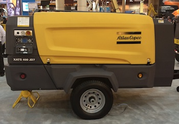 The Atlas Copco XATS 400 JD iT4 compressor tackles a wide range of projects with its dependable output and variable pressure capabilities, moving as much as 400 cfm of air at operating pressures from 58 to 150 psi.