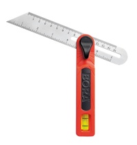 BORA's Adjustable Sliding T-bevel is ideal for measuring and copying precise angles for both cabinet making and carpentry. The blade can be set from any angle from 0- to 180-degrees for applications such as laying out dovetails, framing cuts and marking uncommon angles.