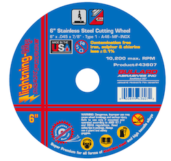 Modern products from Bullard include the model 43607 6-inch Stainless Steel Cutting Wheel, which has been very warmly received by professional users. 