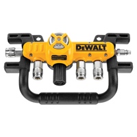 The new DeWalt Quadraport regulated line splitter for jobsite compressors.