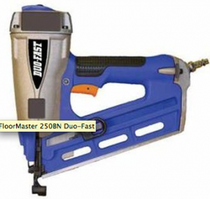 The Duo-Fast FloorMaster 250BN 16 Gauge Hardwood Flooring Finish Nailer