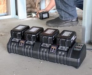 Makita has released the new 18V Lithium-Ion Rapid Optimum 4-Port Charger, model DC18SF. 