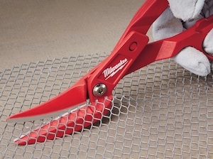 Milwaukee Compound-Offset Tinner Snips are ideal for tough cuts and are said to deliver 2X more force than the competition.