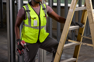 Milwaukee's Class 2 Women's Yellow High Visibility Performance Safety Vest