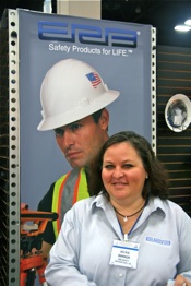 ERB Safety's Jackie Barker was happy with the show's volume as well as the strong distributor endorsement of ERB's safety product lines