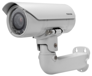 Toshiba's new IK-WB80A is a highly ruggedized IP camera built to withstand extreme heat and cold, snow, sleet and rain, even vandalism - all without the purchase of an enclosure.