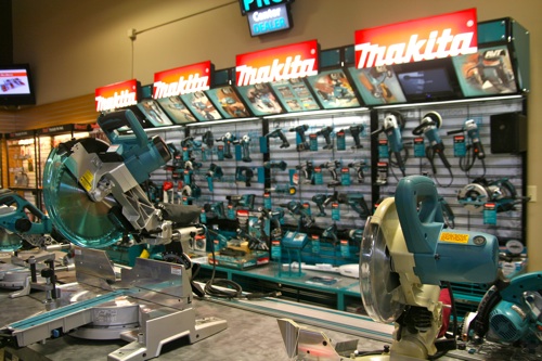 Jeff Brown’s relationship with Makita reaches back to the 1970s when he sold the brand for his employer. Today, this Makita Pro Center is a focal point of Brinker Brown’s state-of-the-art showroom.  