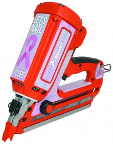 Paslode "Let's Nail the Cure" nailer skin.