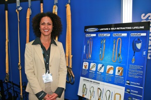 Werner Ladder used the 2011 STAFDA show as the launch pad for its all-new fall protection line.  “This show has  been fantastic,” said Stacy Gardella, channel marketing manager for Werner.