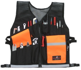 The new model 94350 ToolVest from Paktek eliminates bulky tool belts and helps keep workers safe