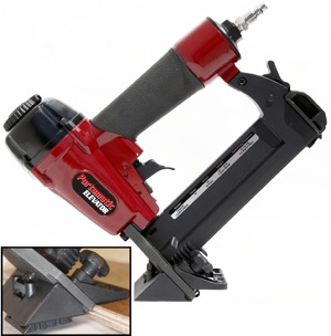 Porta-Nails' “Portamatic Elevator” flooring nailer.