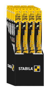 The display allows the 80 AS True Pro Edition spirit level sets to be positioned attractively to boost sales.