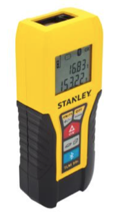 TANLEY introduces the new lightweight and compact TLM99s Laser Distance Measurer – model STHT77343 – with Bluetooth connectivity that syncs the TLM99s to smart phones and tablets via the STANLEY Floor Plan App.