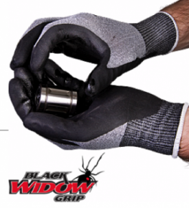 Superior Black Widow Grip Gloves.