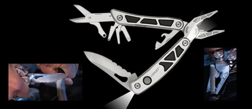 Coast's model C5899 LED Pro Pocket Pliers multi tool is packed with practical tools and 2 built-in LED lights to illuminate work surfaces & great for working on the car, under the sink or other tight spaces where light is needed.