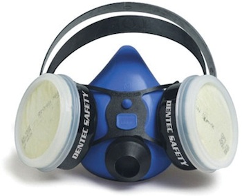 Dentec Comfort Air half masks are available in three materials, silicone, thermoplastic and elastomeric facepieces. 
