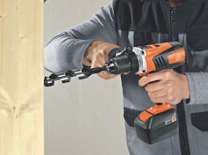 The new FEIN ASCM QX cordless drill/driver has the power for drilling and driving fasteners in steel and extremely hard material for fabricating and industrial applications plus heavy wood applications such as posts, beams and logs for log homes.