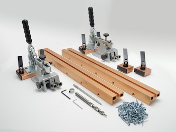 The new Professional Face Frame Jig System from General Tools & Instruments enables woodworkers and cabinet makers to create a production setup in just minutes for the fast and precise fabrication and assembly of cabinet face frames and doors. 