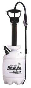 The Hudson Back Reliever 2-gallon sprayer features a 25” Poly telescopic pump handle that extends to comfortable height for no more painful bending during pressurization.  