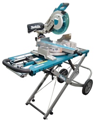 Makita&rsquo;s model LS1016L 10-inch dual slide compound miter saw.