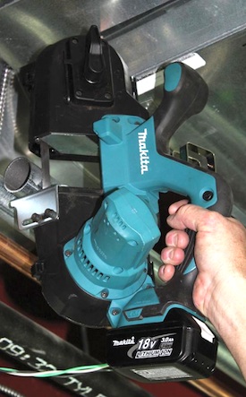 Portable Electric Tools Makita XBP01 18V LXT Cordless Compact Band Saw Contractor Supply Magazine