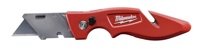 The new Milwaukee Fastback Utility Knife features a one handed blade opening for easy activation.