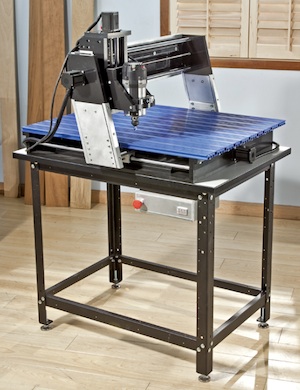 Rockler Woodworking and Hardware has introduced the CNC Table, sized to fit any CNC Shark machine and its controller as well as most other small shop, consumer CNC systems.