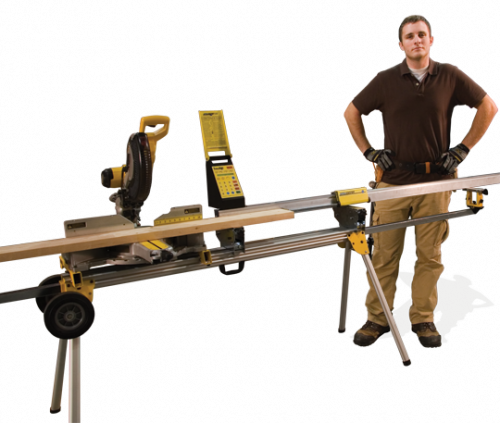 SawGear automated length measuring system for chop saws.