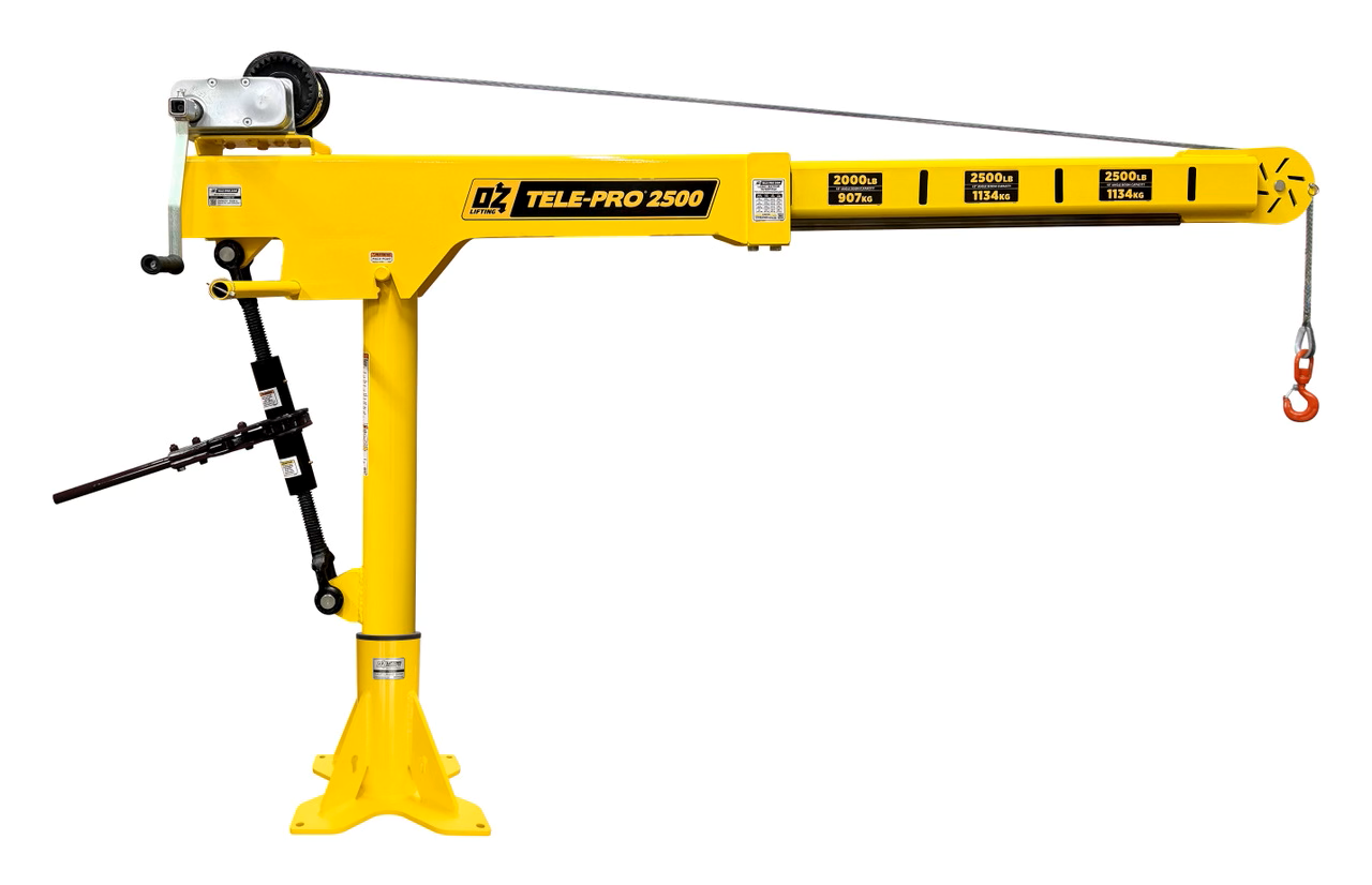 Oz Lifting Tele-Pro Davit Crane