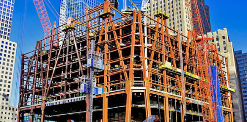 Steel has reached 200 feet above street level as construction on the 104-story skyscraper 1 World Trade Center continues. 