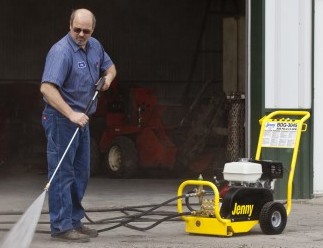 Jenny belt-drive cold pressure washer.